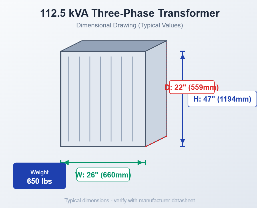 112-5-kva-three-phase-transformer-dimensions