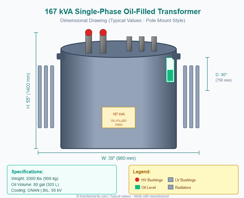 167-0-kva-single-phase-oil-filled-transformer-dimensions