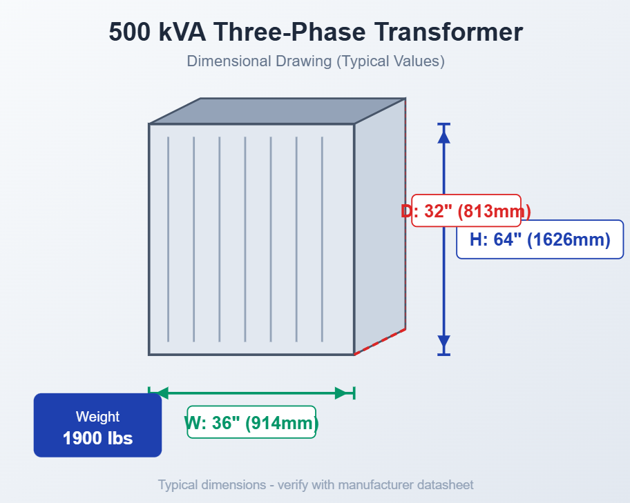 500-0-kva-three-phase-transformer-dimensions